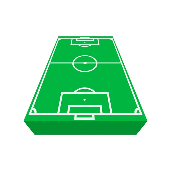 Campo de fútbol icono de dibujos animados — Vector de stock