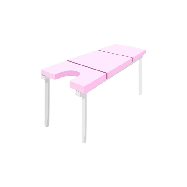 Ícone de desenho animado mesa de massagem — Vetor de Stock