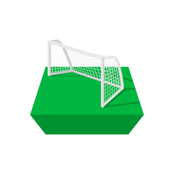 Fútbol gol icono de dibujos animados — Vector de stock