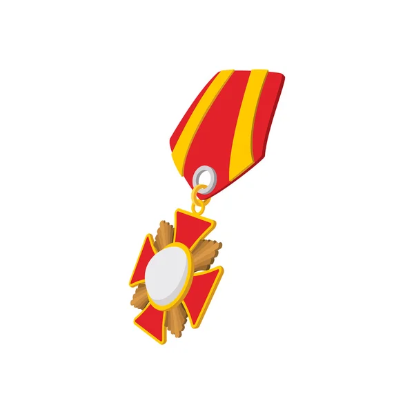 Star segunda medalha de guerra mundial ícone dos desenhos animados —  Vetores de Stock
