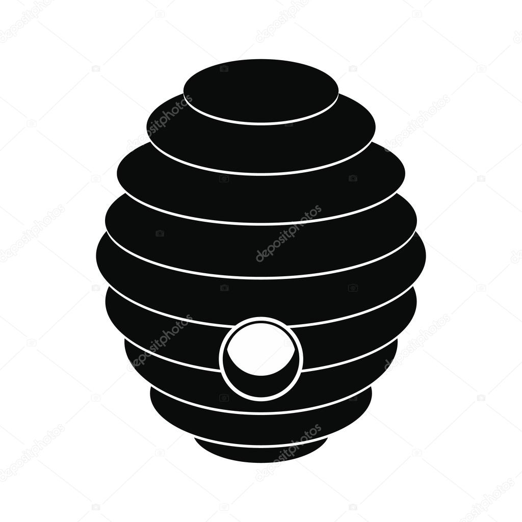 Download Bee hive black simple icon — Stock Vector © juliarstudio ...