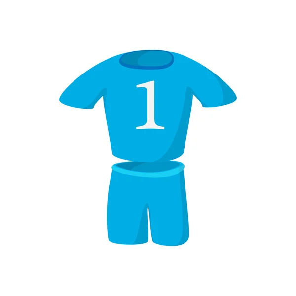 Football kit cartoon icon — Stock Vector