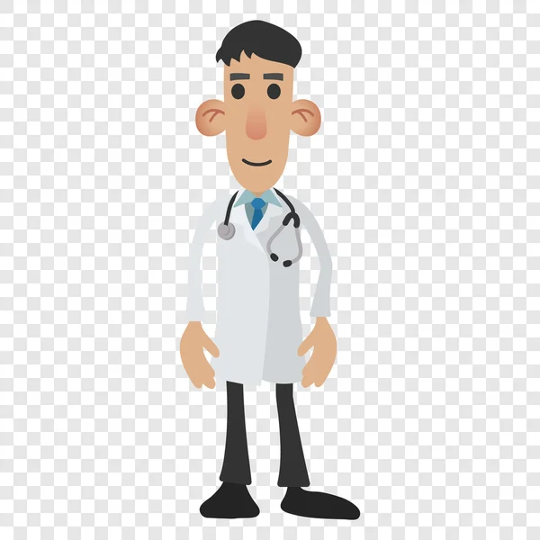 Doctor icono de dibujos animados — Vector de stock