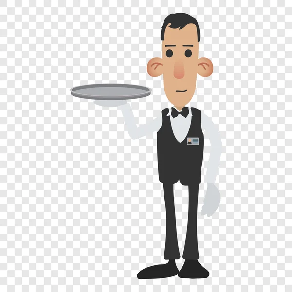 Waiter cartoon icon — Stock Vector