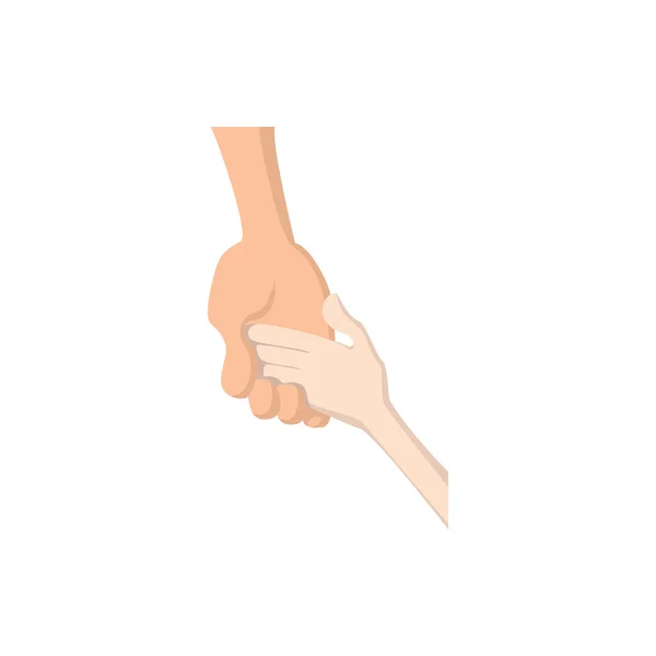 Fürsorgliche Hand logo cartoon icon — Stockvektor