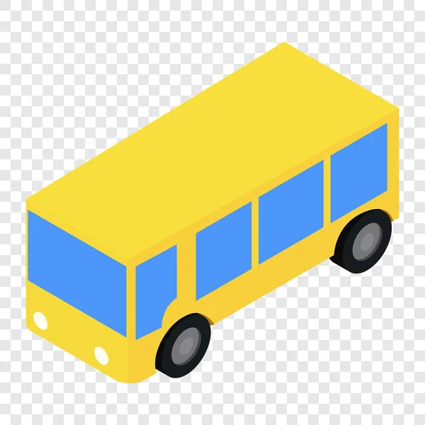 Icono de bus isométrico 3d — Vector de stock