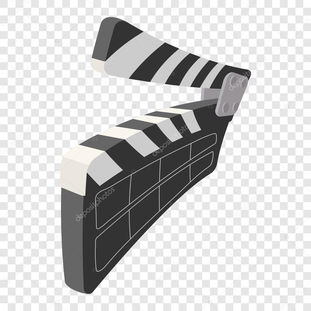 Clapperboard cinema cartoon icon