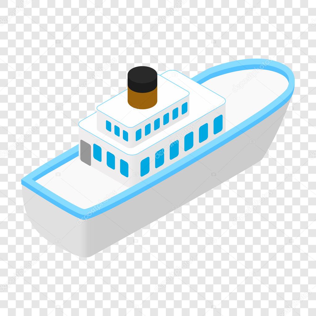 Cruise sea ship isometric 3d icon