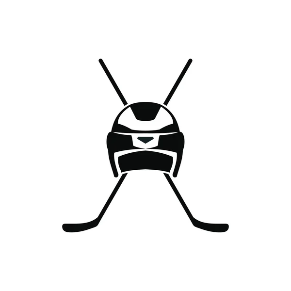 Две иконы хоккейных клюшек — стоковый вектор