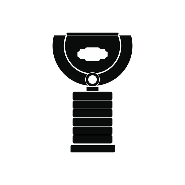 Copa de deportes negro icono simple — Vector de stock