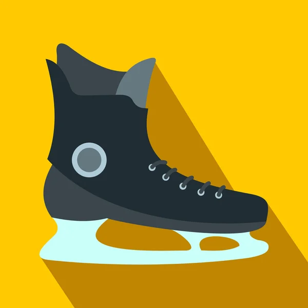 Ice skate platte pictogram — Stockvector