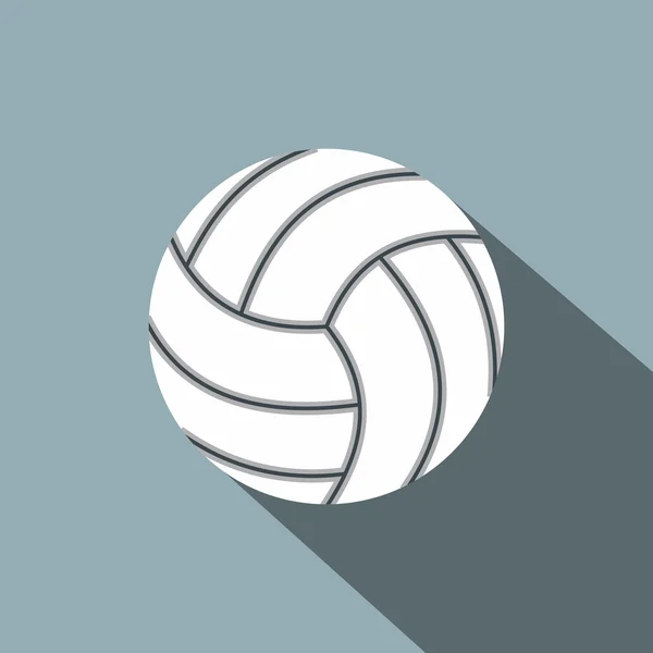 Flache Ikone des Volleyballs — Stockvektor