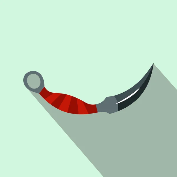 Icona piatta arma ninja — Vettoriale Stock
