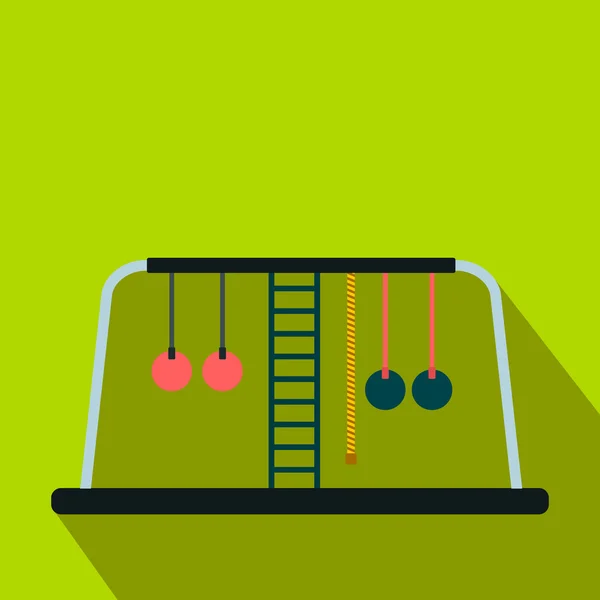Children playground flat icon — Stock Illustration Children playground flat icon Stock Illustration