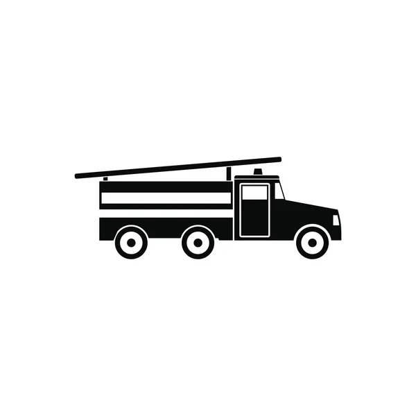 Pictogram brandweerwagen — Stockvector