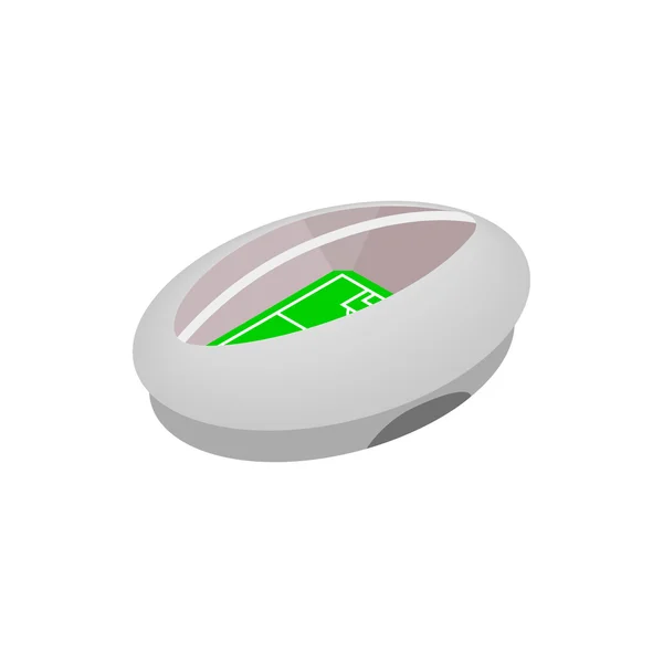 Modern fotboll stadion isometrisk ikonen — Stock vektor