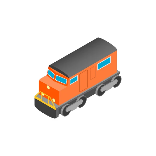 Train locomotive isometric 3d icon — Stock Vector