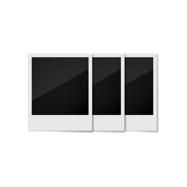 De frames van de foto op een witte achtergrond — Stockvector