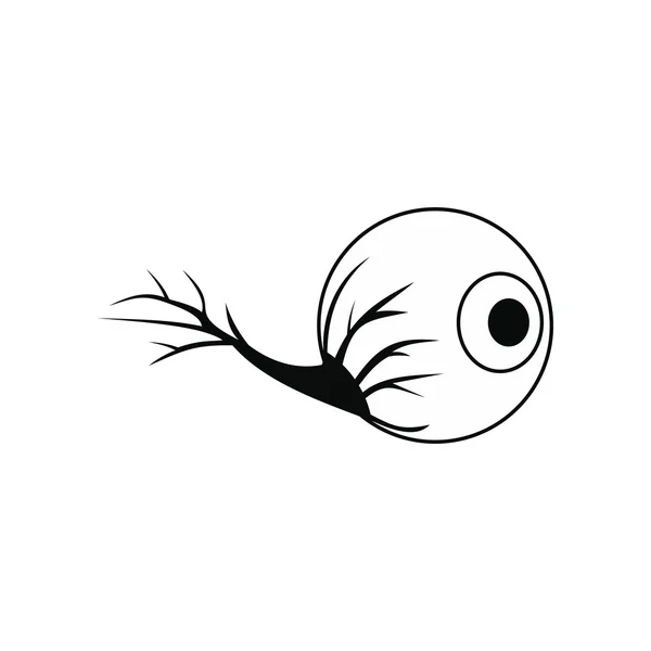 Ojo icono negro — Vector de stock