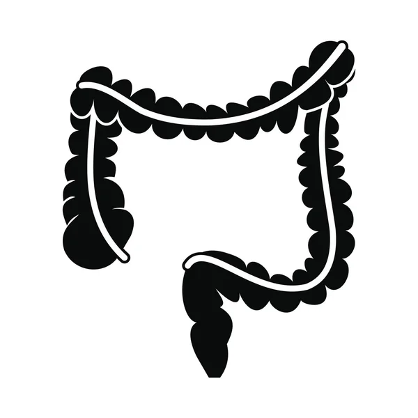 Colon negro icono simple — Archivo Imágenes Vectoriales