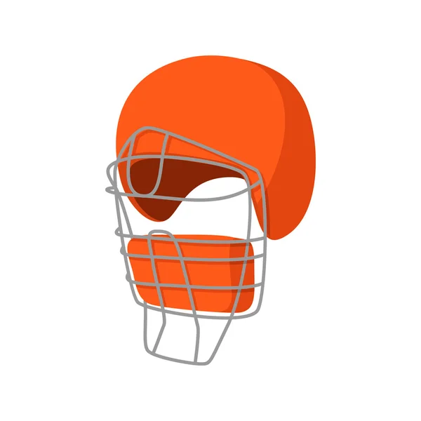 Baseball Catcher Helm Cartoon-Ikone — Stockvektor