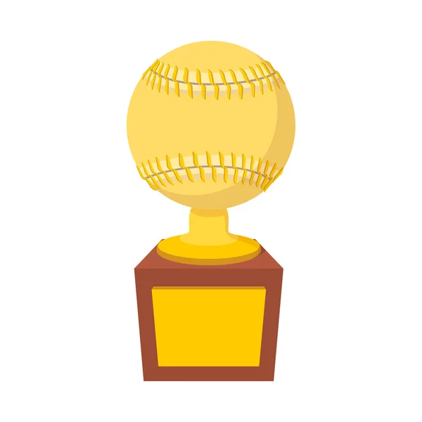 Ikona cartoon trofeum Baseballowe — Wektor stockowy