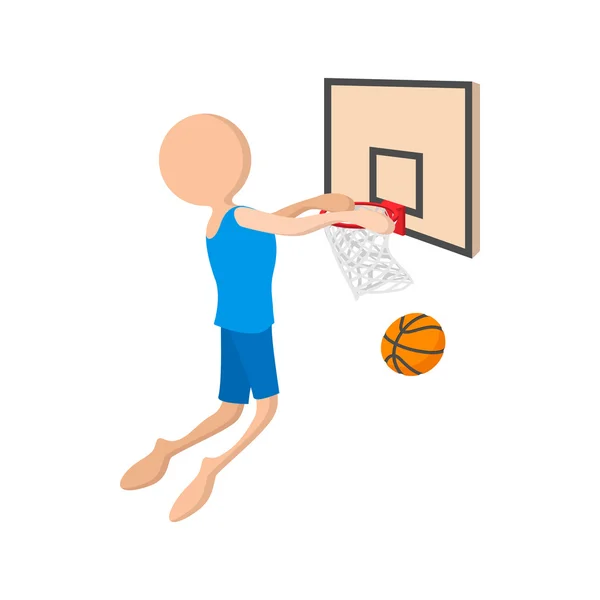 Basketbal cartoon icoon — Stockvector