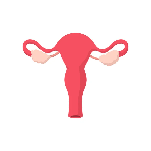Icono de dibujos animados de útero — Archivo Imágenes Vectoriales