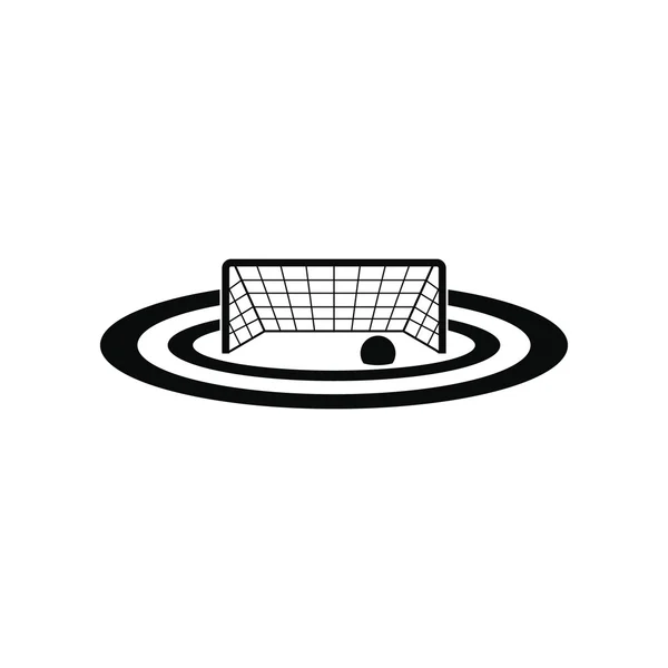 Water polo portes noir icône simple — Image vectorielle