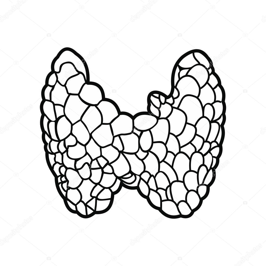 Thyroid black icon
