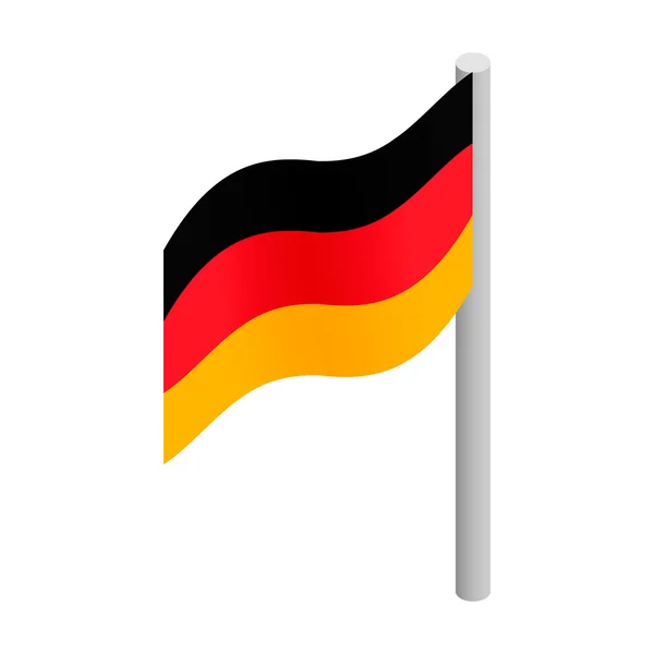 Bandera de Alemania ícono 3d isométrico — Vector de stock