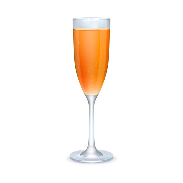 Copo de cocktail laranja — Vetor de Stock