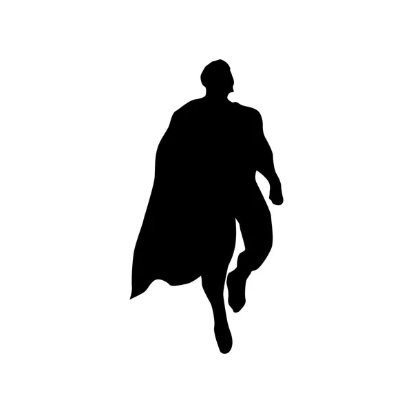 Silueta de hombre de superhéroe — Archivo Imágenes Vectoriales