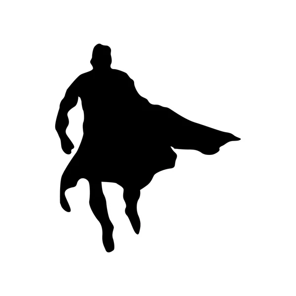 Superheld man silhouet — Stockvector