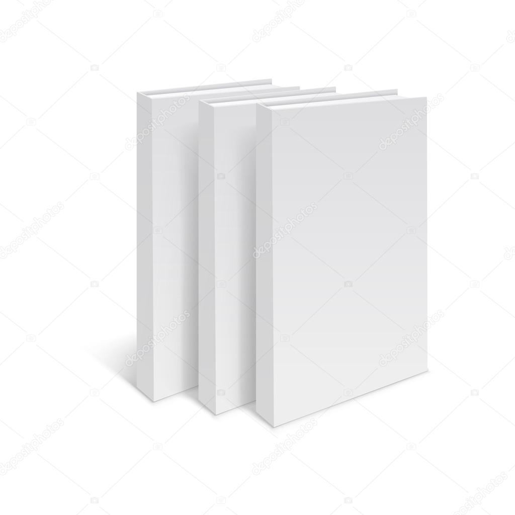 Stack of three blank books