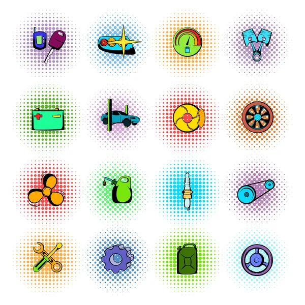 Car service maintenance icons set — Stock Vector