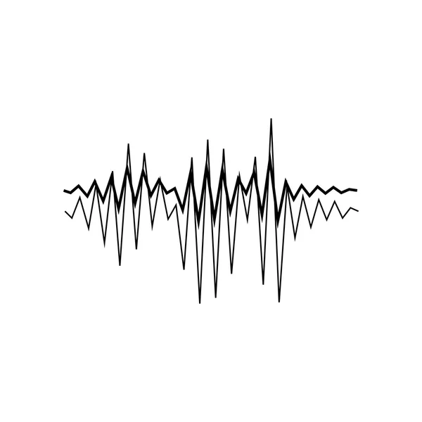 Egészséges vagy audio wave — Stock Vector