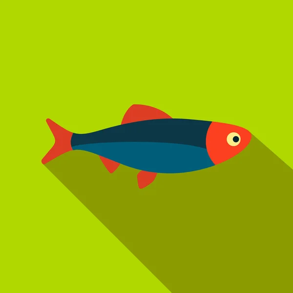 新鮮な生の魚フラット アイコン — ストックベクタ