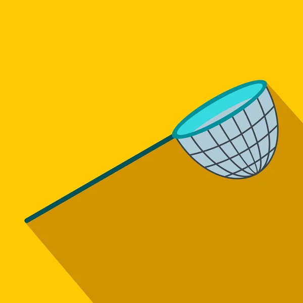 Filet de pêche icône plate — Image vectorielle