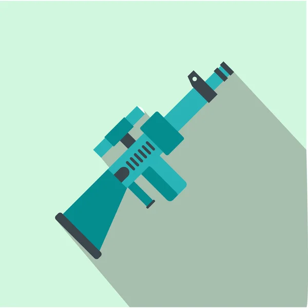 Pistolet jouet icône plate — Image vectorielle