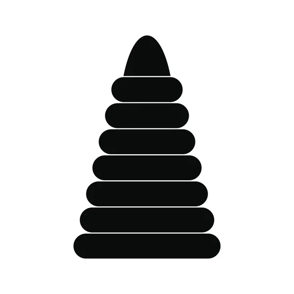 Gyermekek piramis ikon — Stock Vector