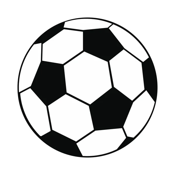 Ball schwarz einfaches Symbol — Stockvektor