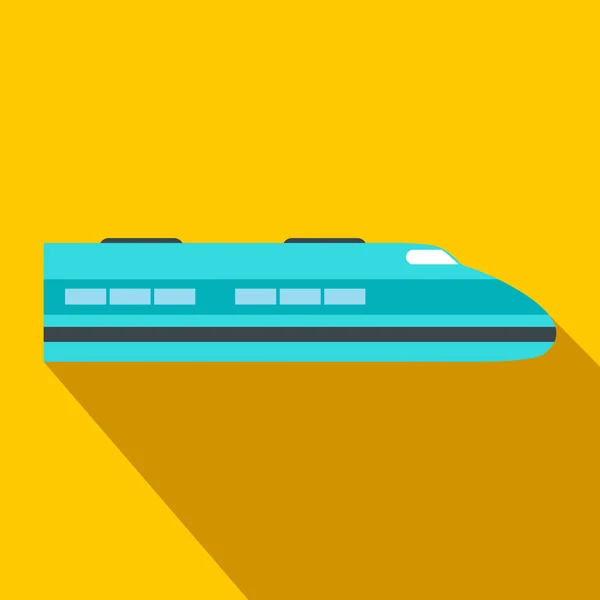 Vysokorychlostní vlak ploché ikony — Stockový vektor