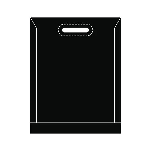 Prázdný plastový sáček ikona — Stockový vektor
