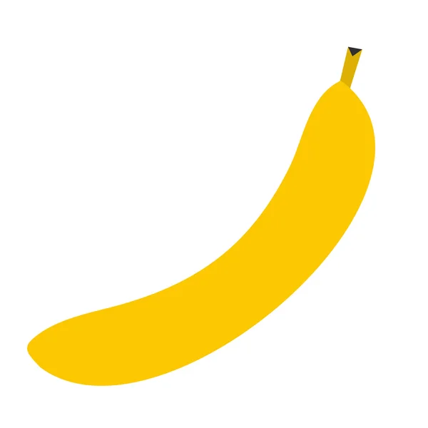 Bananenflachsymbol — Stockvektor