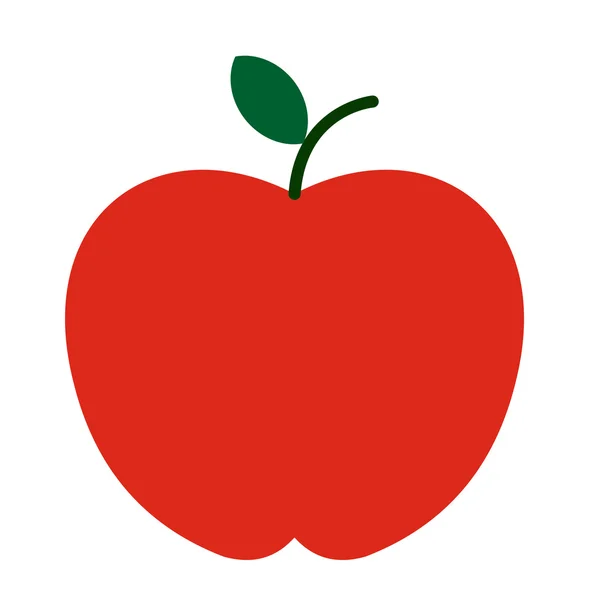 แอปเปิ้ลไอคอนแบน — ภาพเวกเตอร์สต็อก