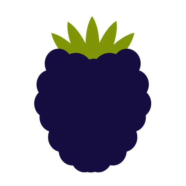 Blackberry-Flach-Symbol — Stockvektor