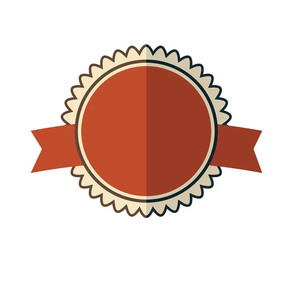 Nouveau badge vintage rouge — Image vectorielle