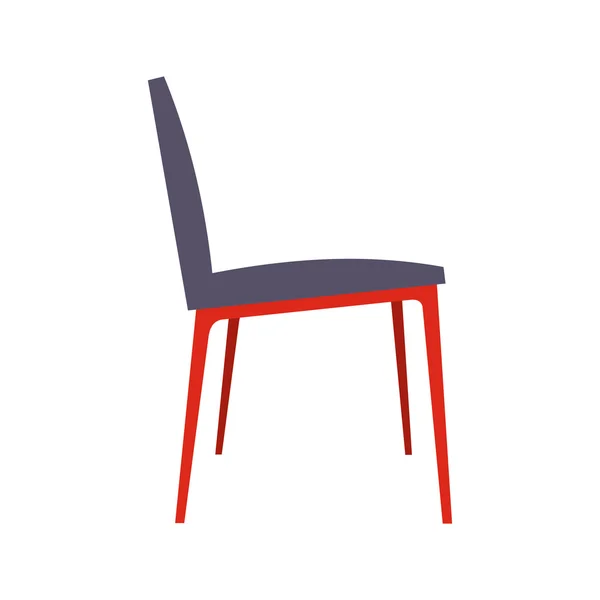 Chaise icône plate — Image vectorielle