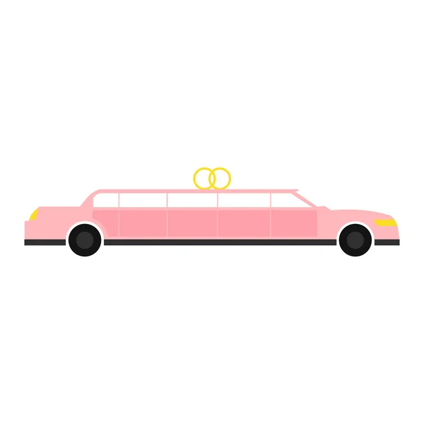 Limousine icône plate — Image vectorielle